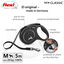 Flexi New Classic Trela extensível de fita preta para cães, , large Indicador imagem número 6