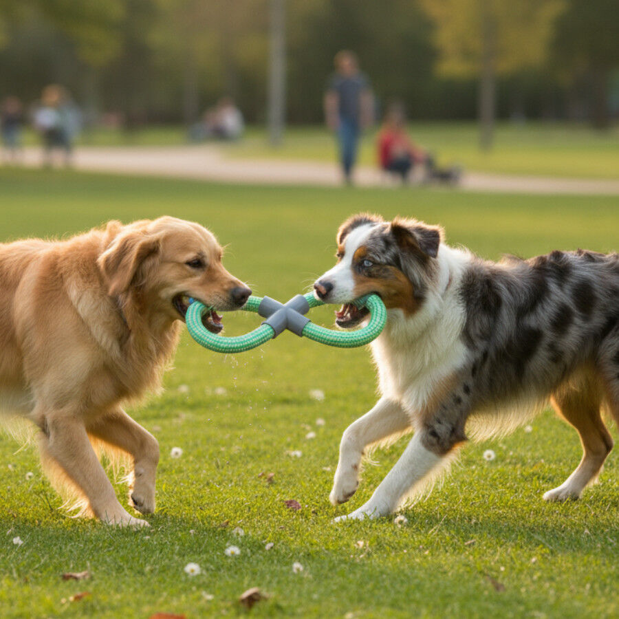Tootoy! Pull Mordedor de corda com duplo la&ccedil;o para c&atilde;es, , large Imagem n&uacute;mero 1