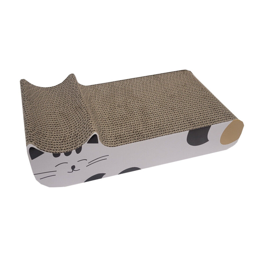 Leeby Kira arranhador de cart&atilde;o branco para gatos, , large Imagem n&uacute;mero 1