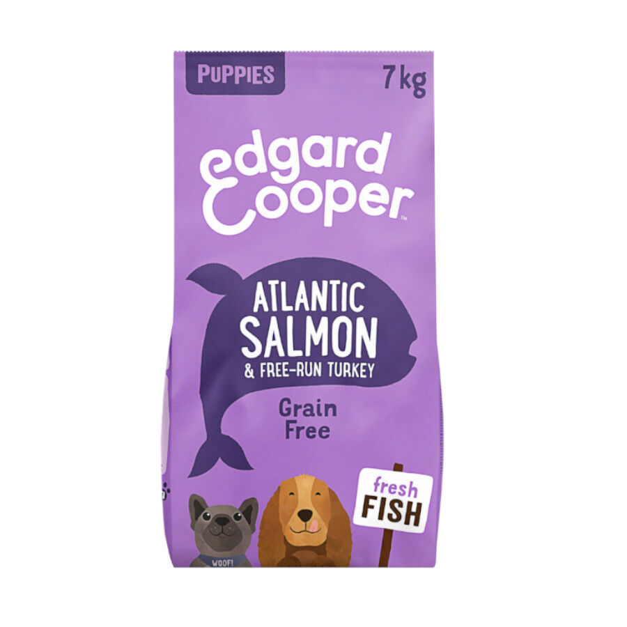 7 kg Edgard & Cooper Puppy Ra&ccedil;&atilde;o de salm&atilde;o e peru para cachorros, , large Imagem n&uacute;mero 1