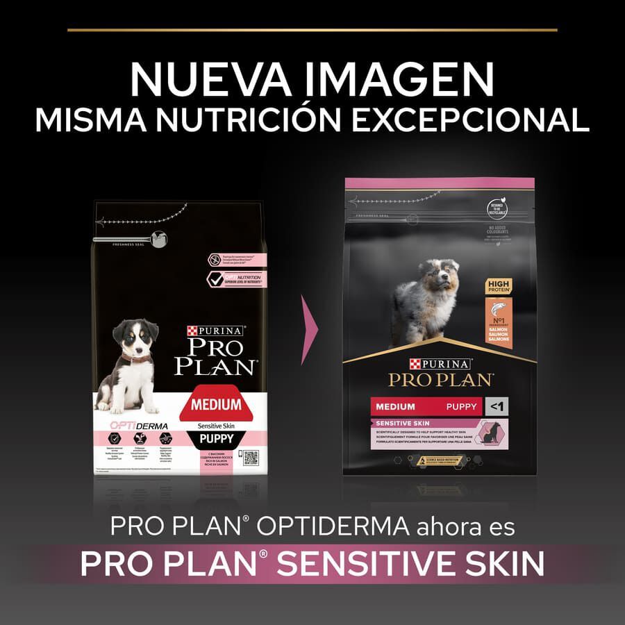 Pro Plan Puppy Medium Salm&atilde;o Peles Sens&iacute;veis ra&ccedil;&atilde;o para cachorros, , large Imagem n&uacute;mero 2
