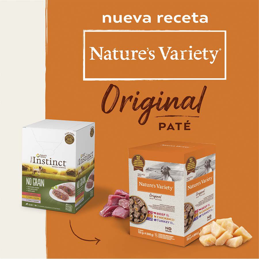 4 saquetas x 150 g Nature's Variety Adult Mini Pat&ecirc; saqueta para c&atilde;es, , large Imagem n&uacute;mero 2