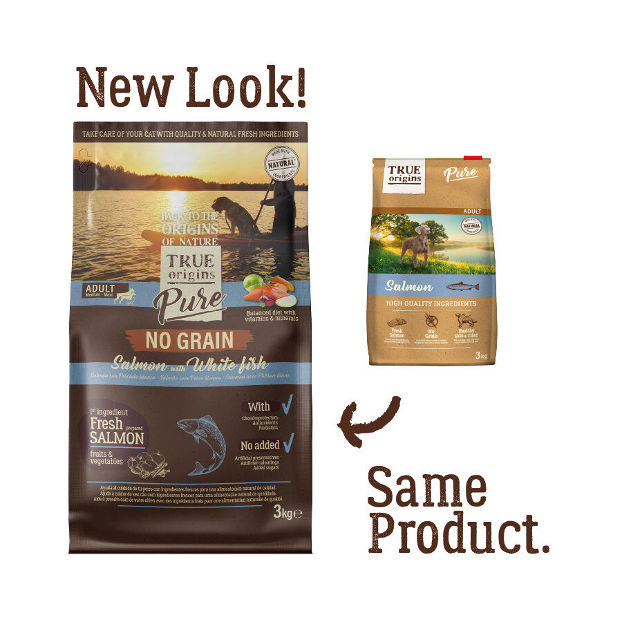 12 kg True Origins Pure Salm&atilde;o ra&ccedil;&atilde;o para c&atilde;es, , large Imagem n&uacute;mero 2