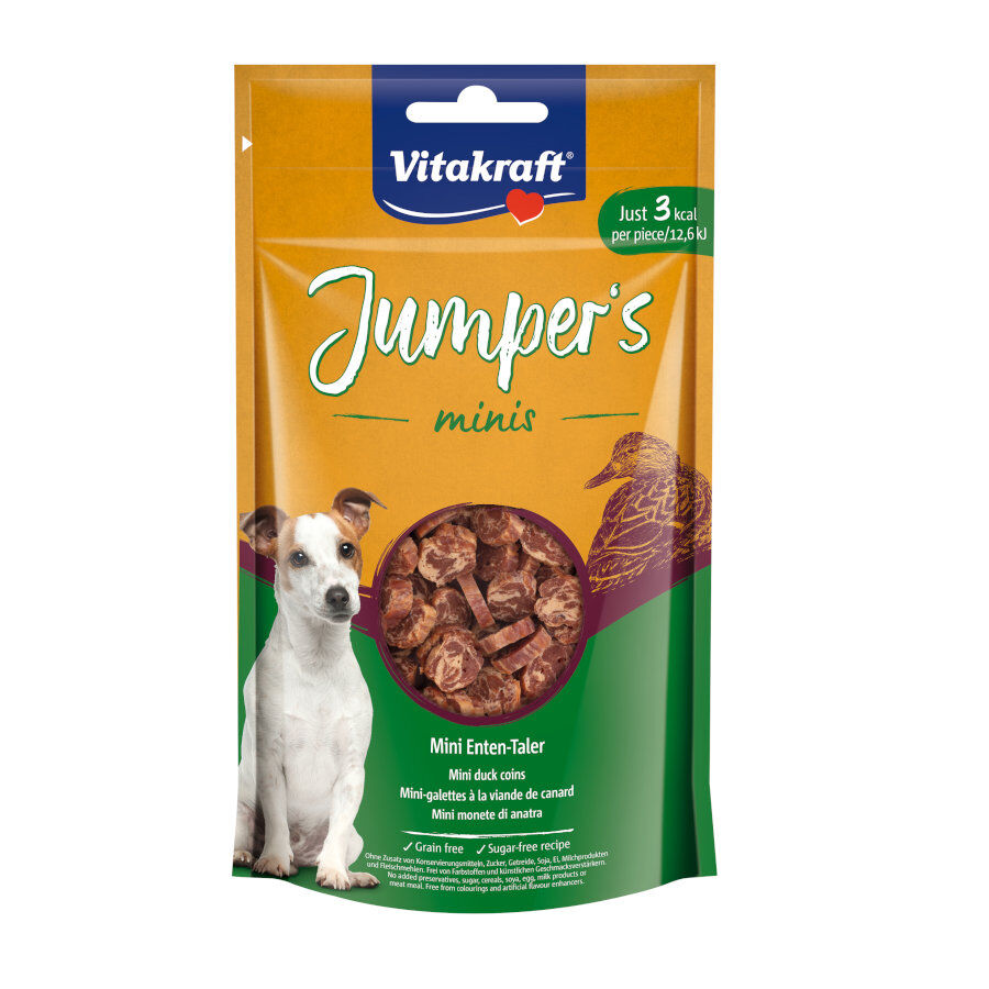 80 g Vitakraft Bocaditos Jumper&rsquo;s Pato para c&atilde;es mini, , large Imagem n&uacute;mero 1