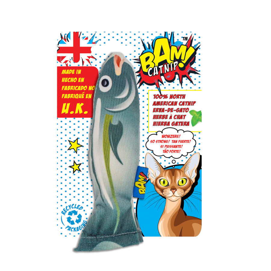 BAM! Peluche em forma de peixe com catnip para gatos, , large Imagem n&uacute;mero 4