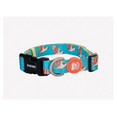 Dukier Coleira com estampado de pássaros para cães