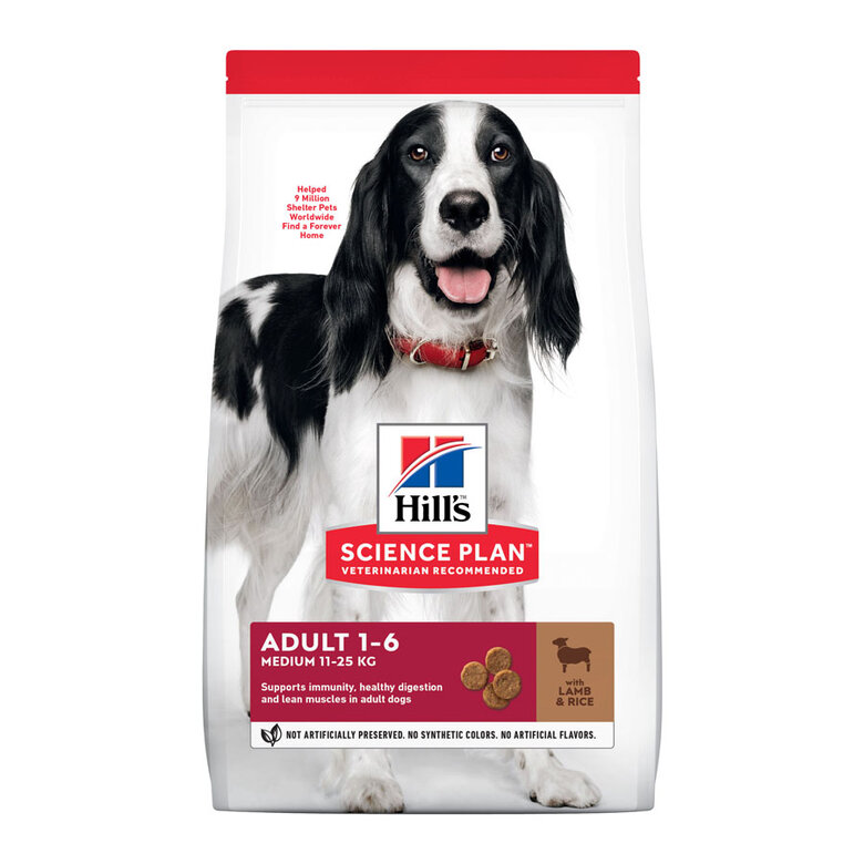 18 kg Hill's Science Plan Adult Medium Cordeiro e Arroz ração para cães,  Imagem número 1 18 kg Hill's Science Plan Adult Medium Cordeiro e Arroz ração para cães, , large Imagem número 1