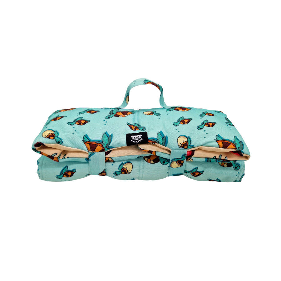 Dukier Manta de viagem com estampado de tartaruga para c&atilde;es, , large Imagem n&uacute;mero 1