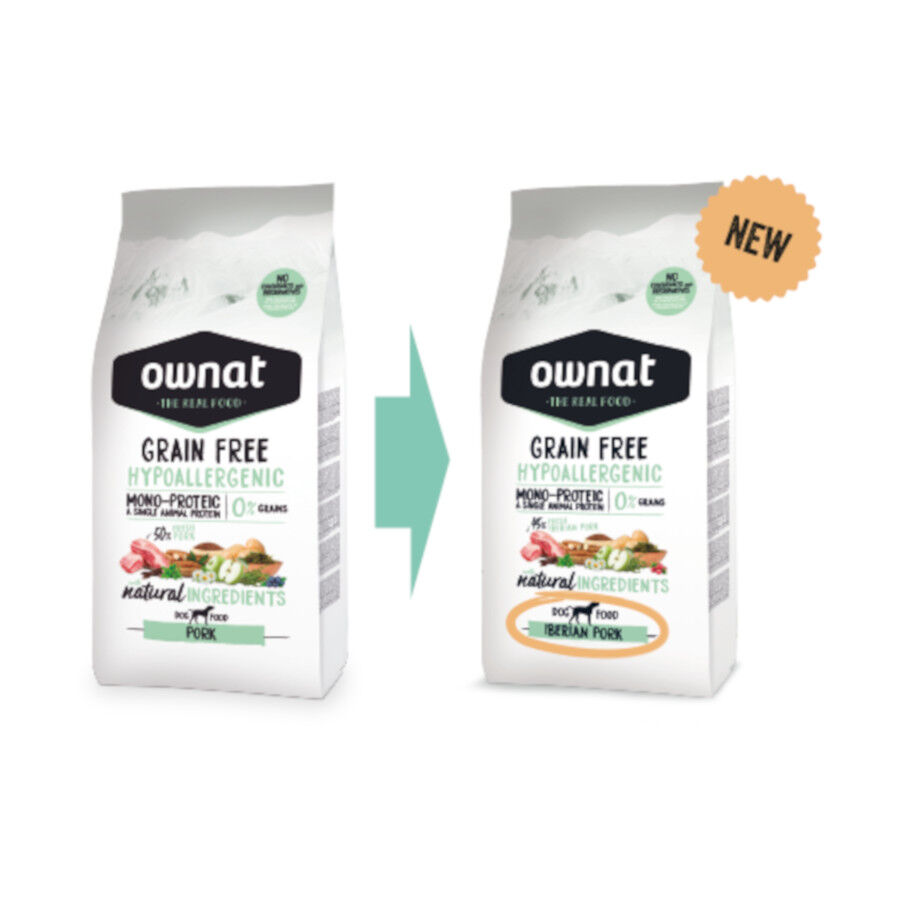 Ownat Grain Free Hypoallergenic Porco ra&ccedil;&atilde;o para c&atilde;es, , large Imagem n&uacute;mero 2