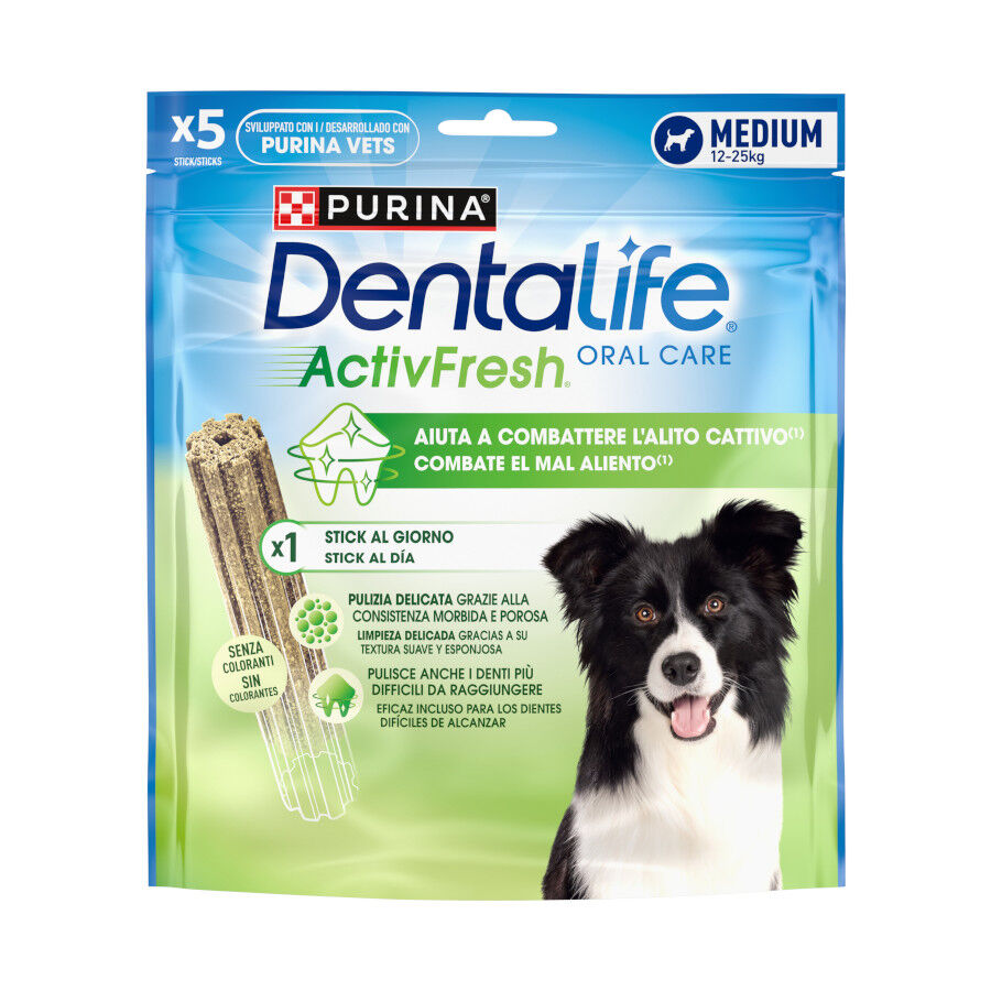 5 sticks Dentalife Snacks Dent&aacute;rios Medium ActivFresh para c&atilde;es , , large Imagem n&uacute;mero 1