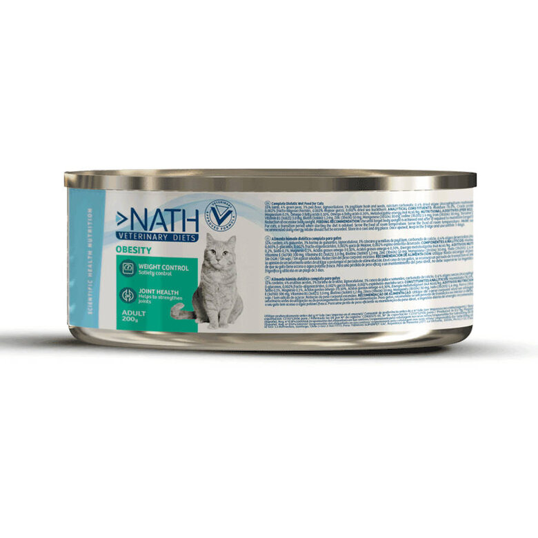 Nath Veterinary Diets Obesity Cordeiro lata para gatos, , large image number null