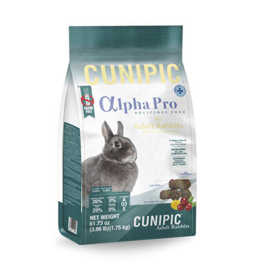 Cunipic Alpha Pro Adult Grain Free comida coelhos