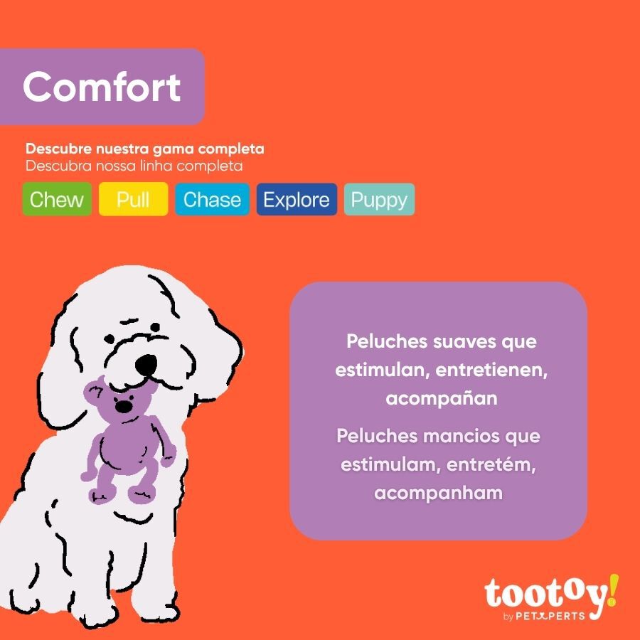Tootoy! Comfort Jumbo Chicken Peluche para c&atilde;o, , large Imagem n&uacute;mero 5