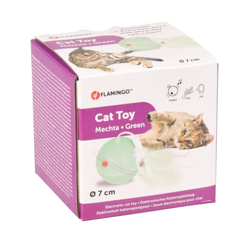 Flamingo bola interativa para gatos cor Verde,  Imagem número 4 Flamingo bola interativa para gatos cor Verde, , large Imagem número 4