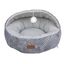 Leeby Alcofa Cinzenta e Branca com Brinquedo para gatos, , large Indicador imagem número 6