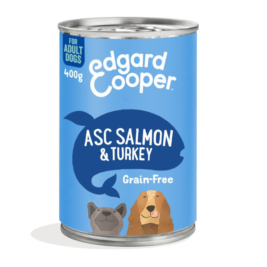400 g Edgard y Cooper Grain Free salm&atilde;o e peru latas para c&atilde;es, , large Imagem n&uacute;mero 1