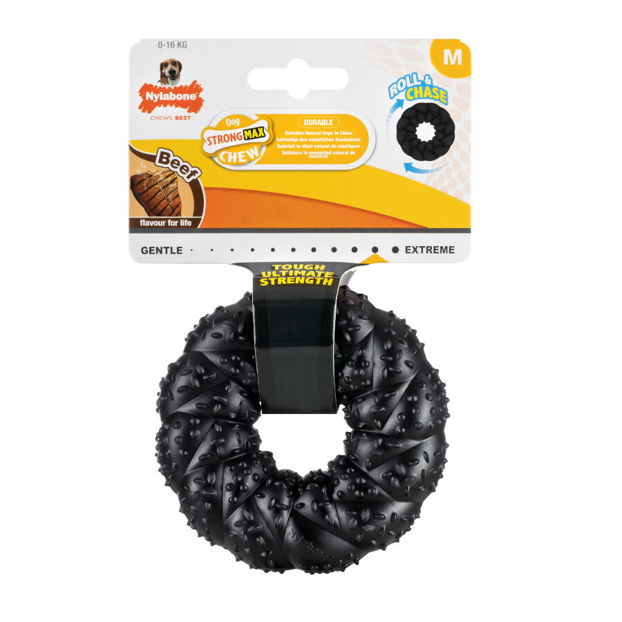 Nylabone Strong Max Braided Chew Anel Mordedor Resistente com Sabor a Carne para c&atilde;es, , large Imagem n&uacute;mero 4