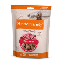 Nature's Variety Meat Chunks Boi liofilizado para c&atilde;es