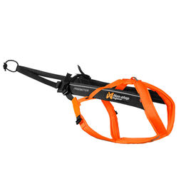 Non-stop dogwear Freemotion Peitoral preto e laranja para cães