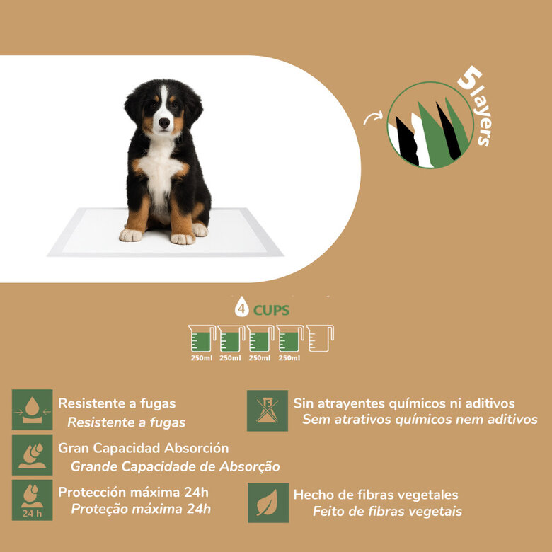 Nice Care Resguardos Bamboo para cães,  Imagem número 2 Nice Care Resguardos Bamboo para cães, , large Imagem número 2