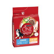 Purina One Ração para Cães Júnior Medium/Maxi Frango e Arroz, 2,5 kg