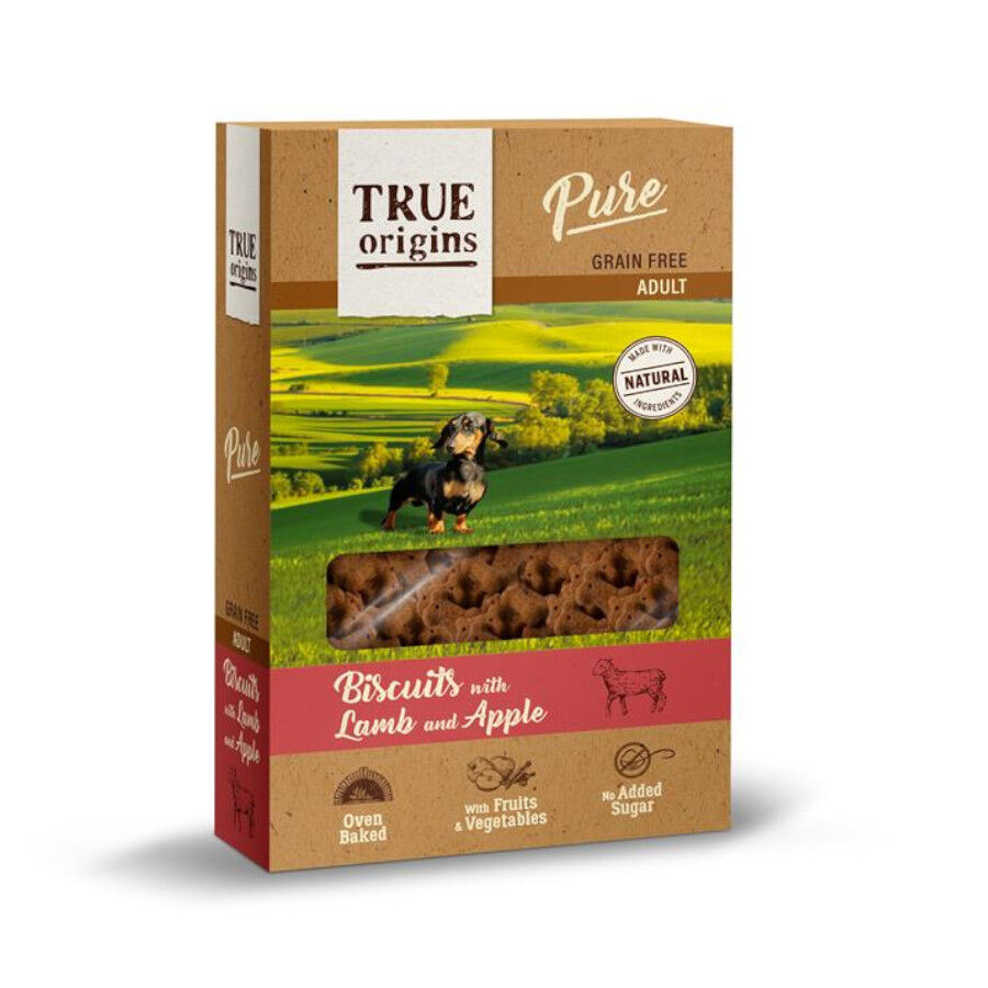 320 g True Origins Pure Adult&nbsp;Cordeiro e Ma&ccedil;&atilde; biscoitos para c&atilde;es, , large Imagem n&uacute;mero 1