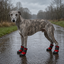 Gotoo Sapatos Vermelhos e Pretos para c&atilde;es, , large Indicador imagem n&uacute;mero 1