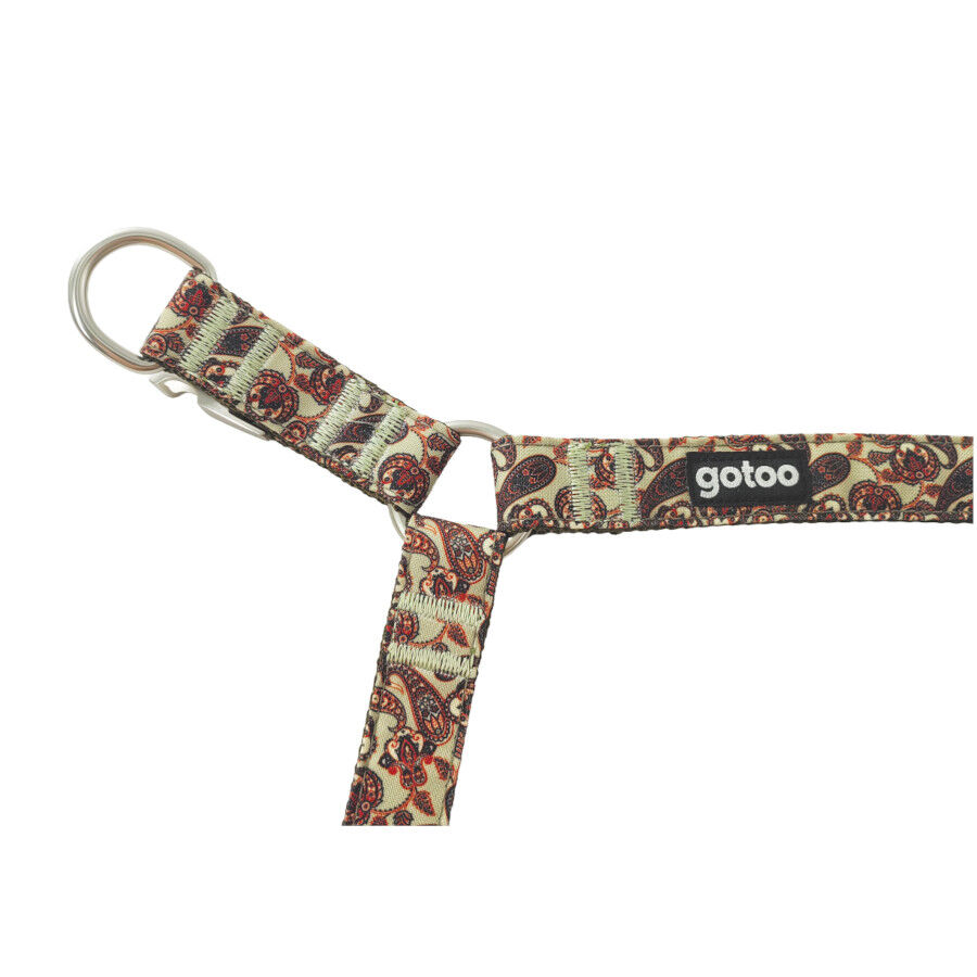 Gotoo Peitoral Estampado Caxemira Caqui para C&atilde;es, , large Imagem n&uacute;mero 5