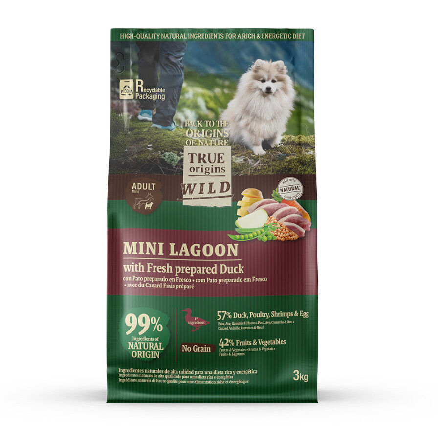 True Origins Wild Mini Lagoon ra&ccedil;&atilde;o de pato para c&atilde;es, , large Imagem n&uacute;mero 1