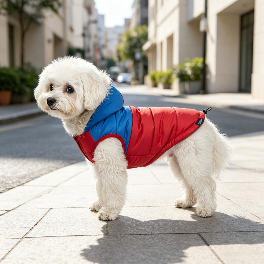 Gotoo Casaco Vermelho com Capuz para c&atilde;es, , large Imagem n&uacute;mero 1