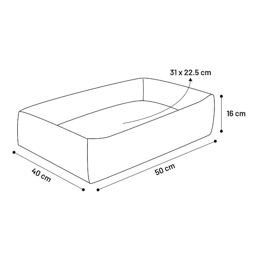Flamingo Yara Retangular Verde cama com fecho para c&atilde;es, , large Imagem n&uacute;mero 6