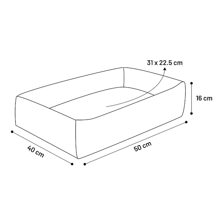 Flamingo Yara Retangular Verde cama com fecho para cães,  Imagem número 6 Flamingo Yara Retangular Verde cama com fecho para cães, , large Imagem número 6