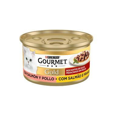 Gourmet Gold Biscoitos Salmão e Frango para gatos