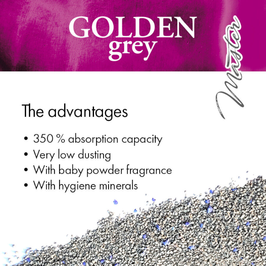 7 kg Golden Grey Master Areia Aglomerante para gatos, , large Imagem n&uacute;mero 3