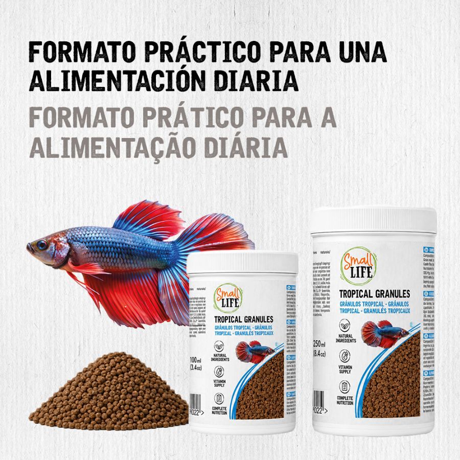 100 ml Small Life Gr&aacute;nulos Tropical Alimento para peces, , large Imagem n&uacute;mero 2