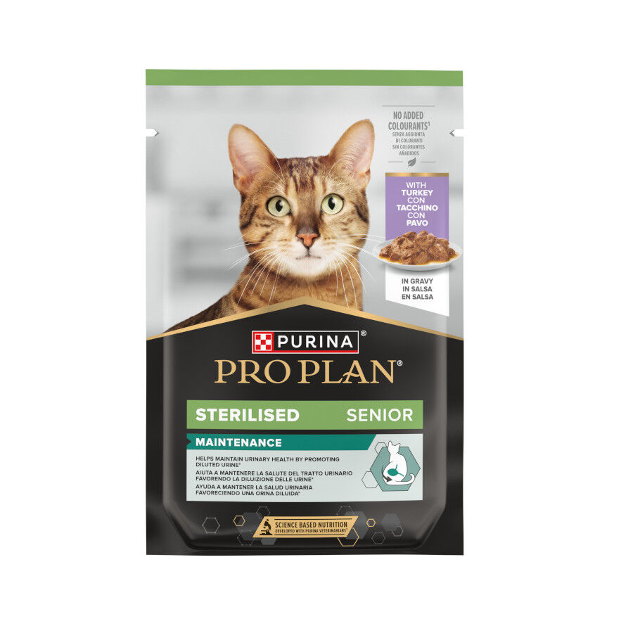 85 g Purina Pro Plan Comida h&uacute;mida de peru em lata para gatos s&eacute;nior esterilizados, , large Imagem n&uacute;mero 1