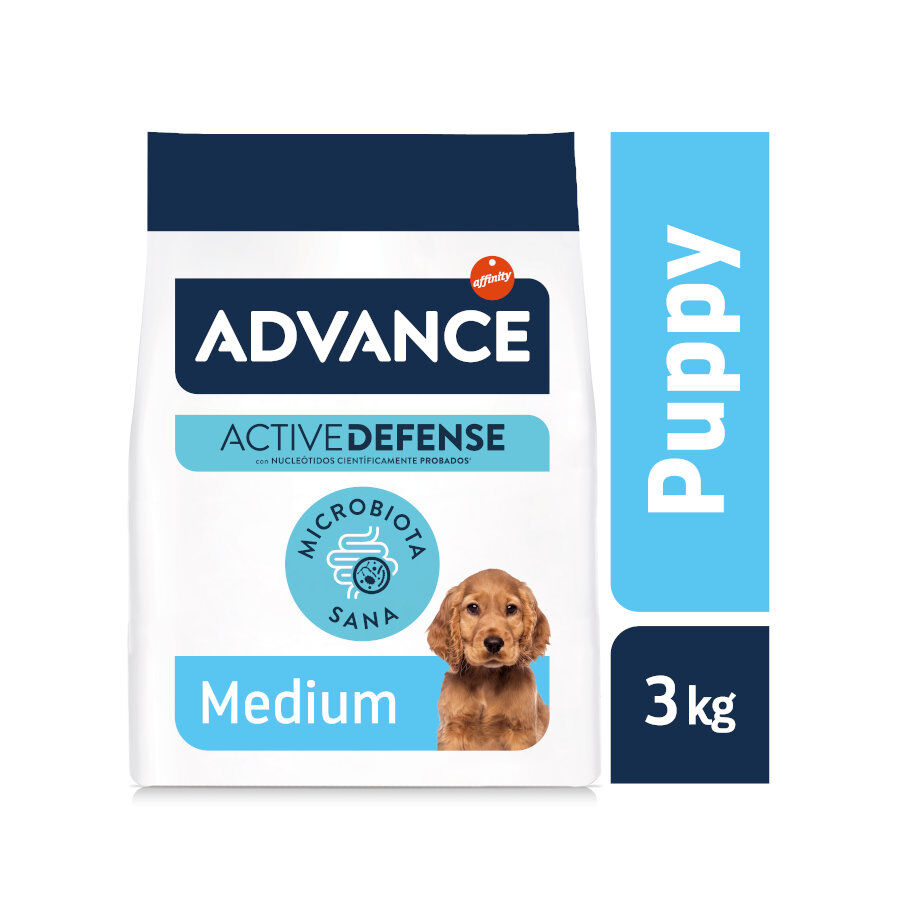 3 kg Advance Active Defense Medium Puppy Frango e Arroz ra&ccedil;&atilde;o para c&atilde;es, , large Imagem n&uacute;mero 2