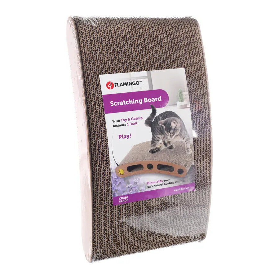 Flamingo Crabi T&aacute;bua Arranhadora com Bola para gatos, , large Imagem n&uacute;mero 3