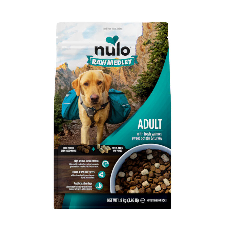 9 kg Nulo Raw Medley Ra&ccedil;&atilde;o de Salm&atilde;o, Batata-doce e Peru para C&atilde;es, , large Imagem n&uacute;mero 1