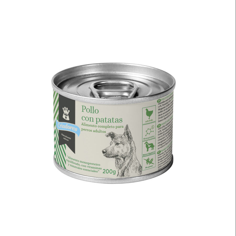200 g Criadores comida h&uacute;mida c&atilde;es frango com batatas, , large Imagem n&uacute;mero 1