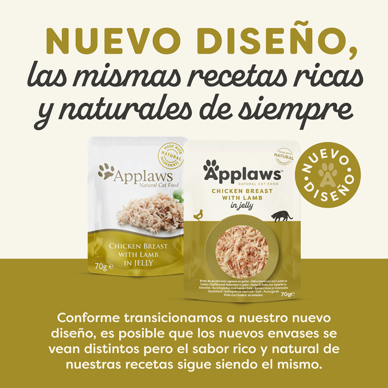 70 g Applaws frango e cordeiro sachê para gatos,  Imagem número 2 70 g Applaws frango e cordeiro sachê para gatos, , large Imagem número 2