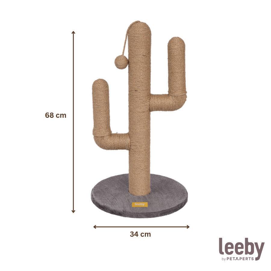 Leeby Carmen Cactus arranhador com brinquedo para gatos, , large Imagem n&uacute;mero 4