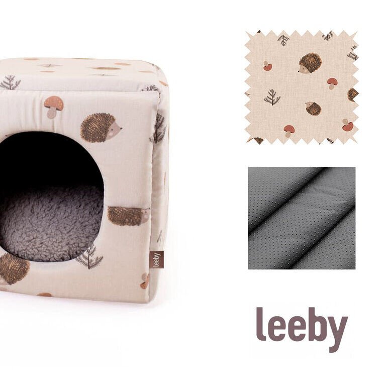 Leeby Cama com Estampado de Ouriços para gatos,  Imagem número 4 Leeby Cama com Estampado de Ouriços para gatos, , large Imagem número 4