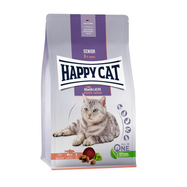 Happy Cat Atlantic Senior Salmão ração para gatos