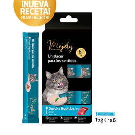 Majesty Snack L&iacute;quido de Atum para gatos