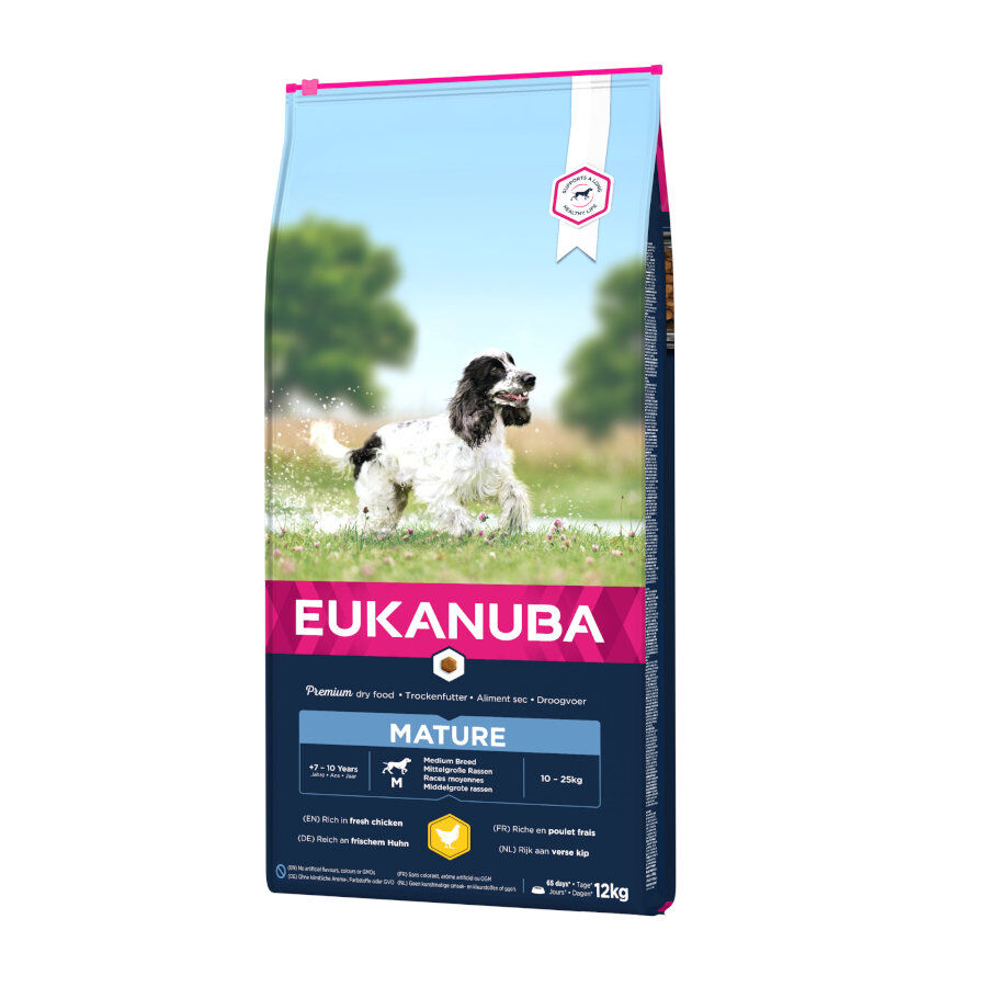12 kg Eukanuba Mature&Senior Medium Ra&ccedil;&atilde;o para c&atilde;es, , large Imagem n&uacute;mero 1