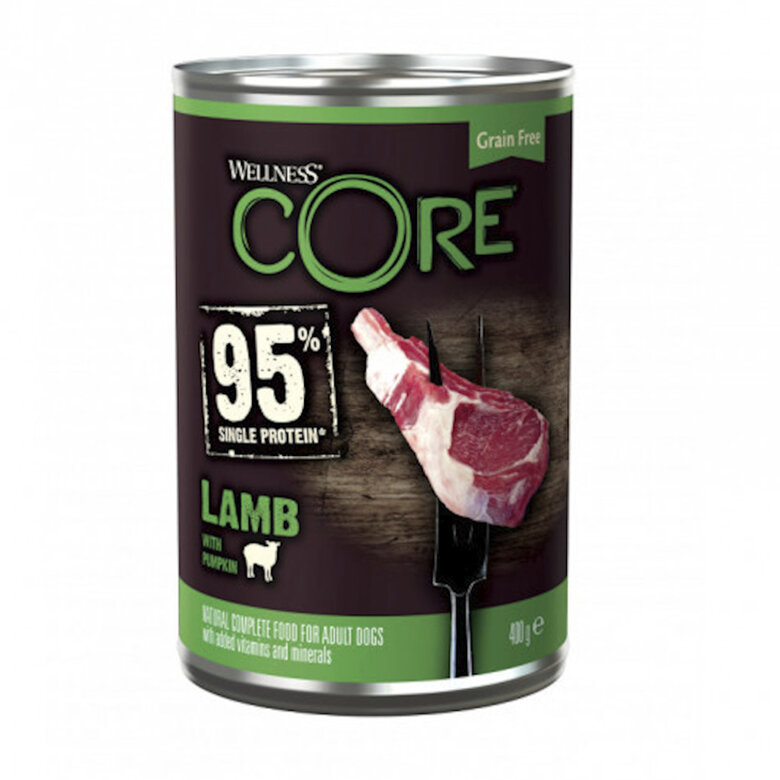 400 g Wellness Core Cordeiro com Abóbora lata para cães ,  Imagem número 1 400 g Wellness Core Cordeiro com Abóbora lata para cães , , large Imagem número 1
