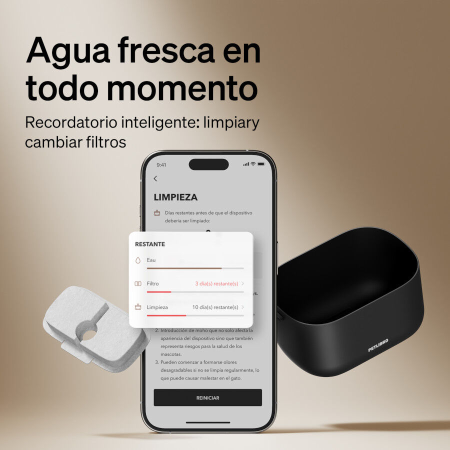 Petlibro Dockstream Fonte inteligente de &aacute;gua para c&atilde;es e gatos, , large Imagem n&uacute;mero 5