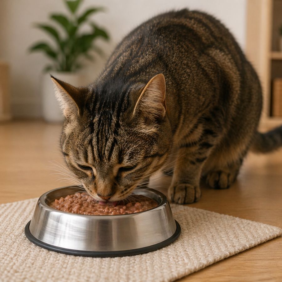 Leeby Comedouro em A&ccedil;o Inoxid&aacute;vel para gatos, , large Imagem n&uacute;mero 1
