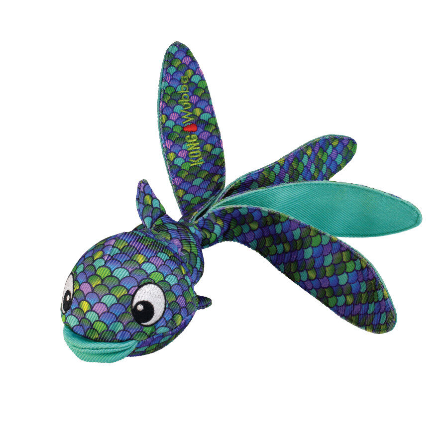 Kong Wubba Finz Peixe Azul de Peluche para c&atilde;es, , large Imagem n&uacute;mero 1